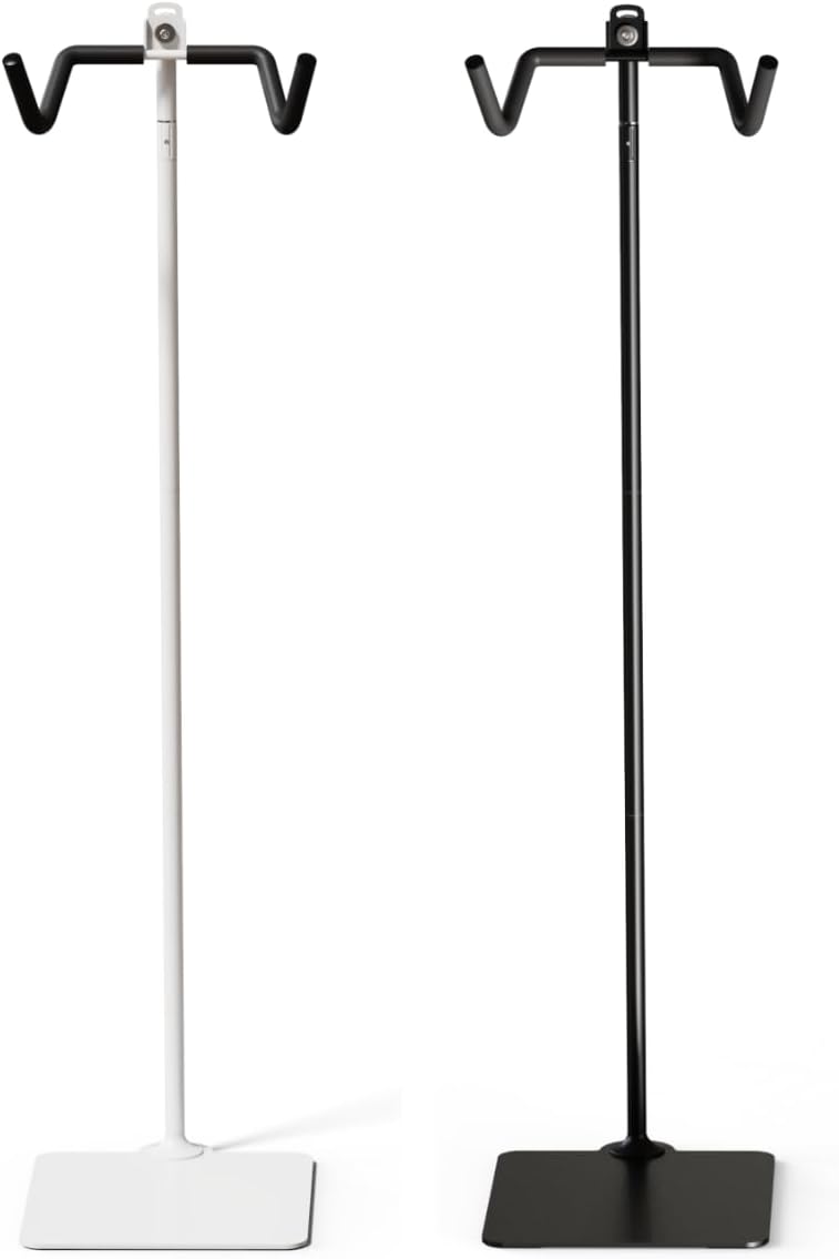 Rcool Carbon Steel Bike Stand,Adjustable 24-51in,Home Garage Parking Rack,Stable Anti-Slip,Durable Install,Frame Protection,Space-Saving,Black