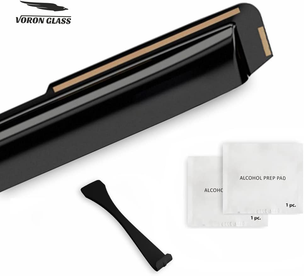 Voron Glass in-Channel Extra Durable Rain Guards for Jeep Compass 2017-2025, Window Deflectors, Vent Window Visors, 4 Pieces - 200669