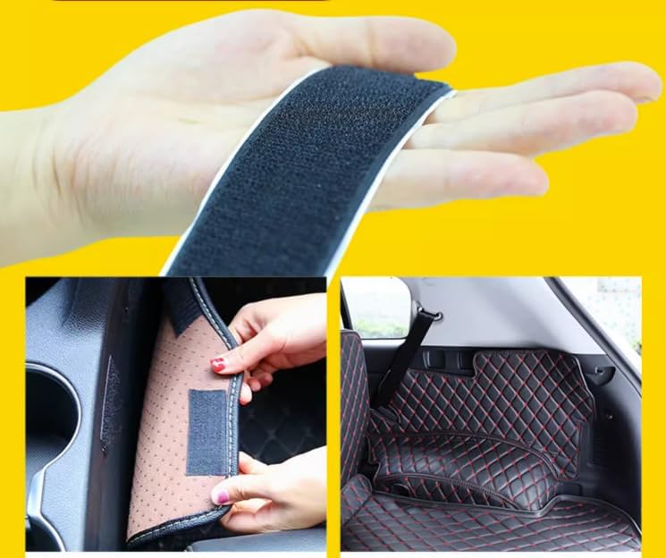 Customized Personalized Car Mats - All Weather Men's and Women's Floor mats Suitable for 99% of vehiclesPads Protection Non-Slip Leather Floor Liners (Blue)