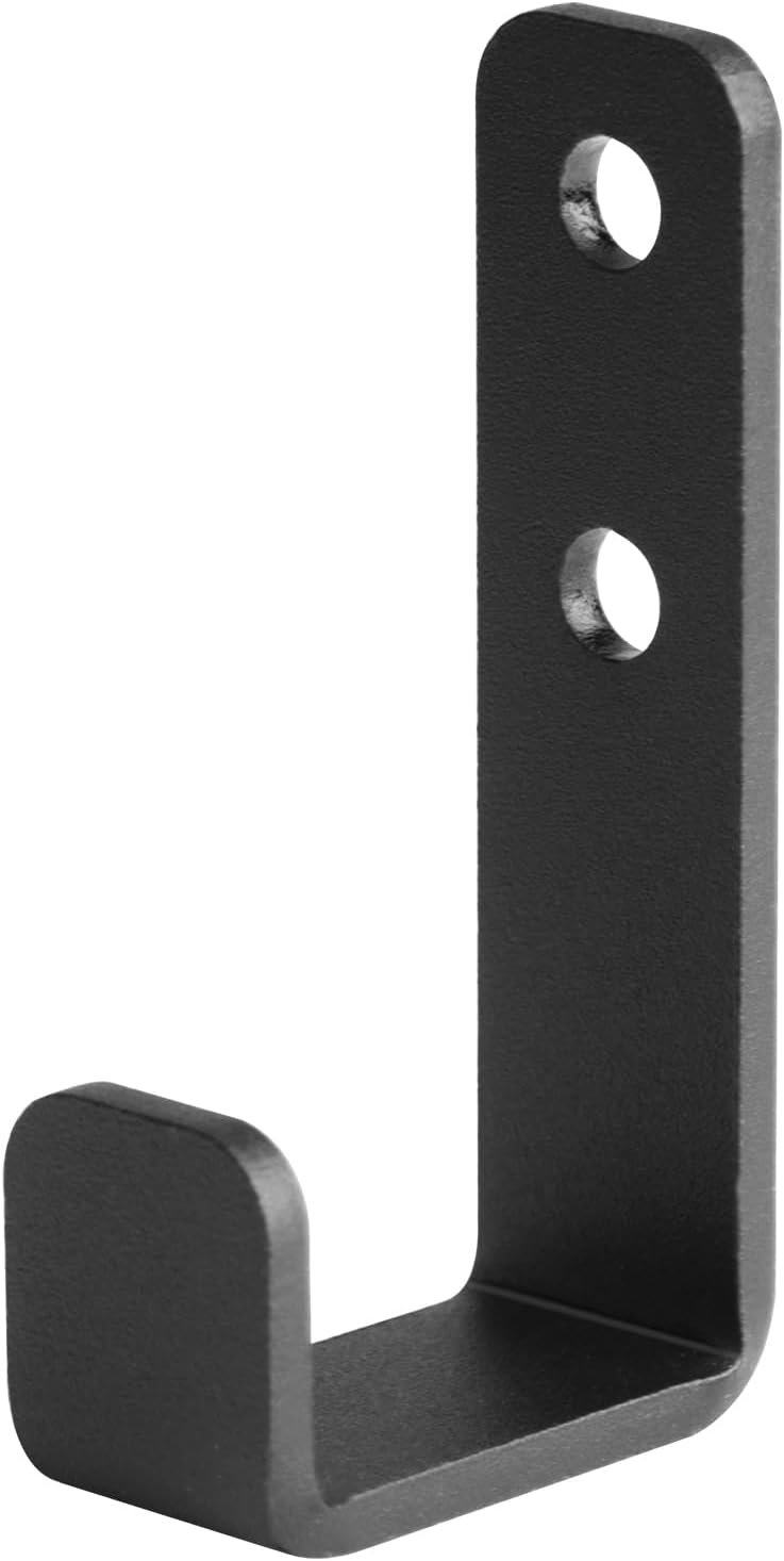 10 Pack 2-3/4" Mini Black Steel Utility J Hook, Wall Mount Garage Storage Hanging Hook, Load 66 lbs, 1-1/8" Inner Width