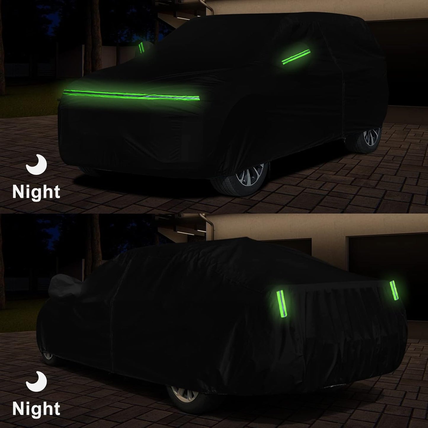 Waterproof Car Cover Compatible with Chevrolet Traverse LT/LS/RS/Premier/High Country 2009-2023, 420D All Weather Car Covers with Zipper Door for Snow Rain Dust Hail Protection