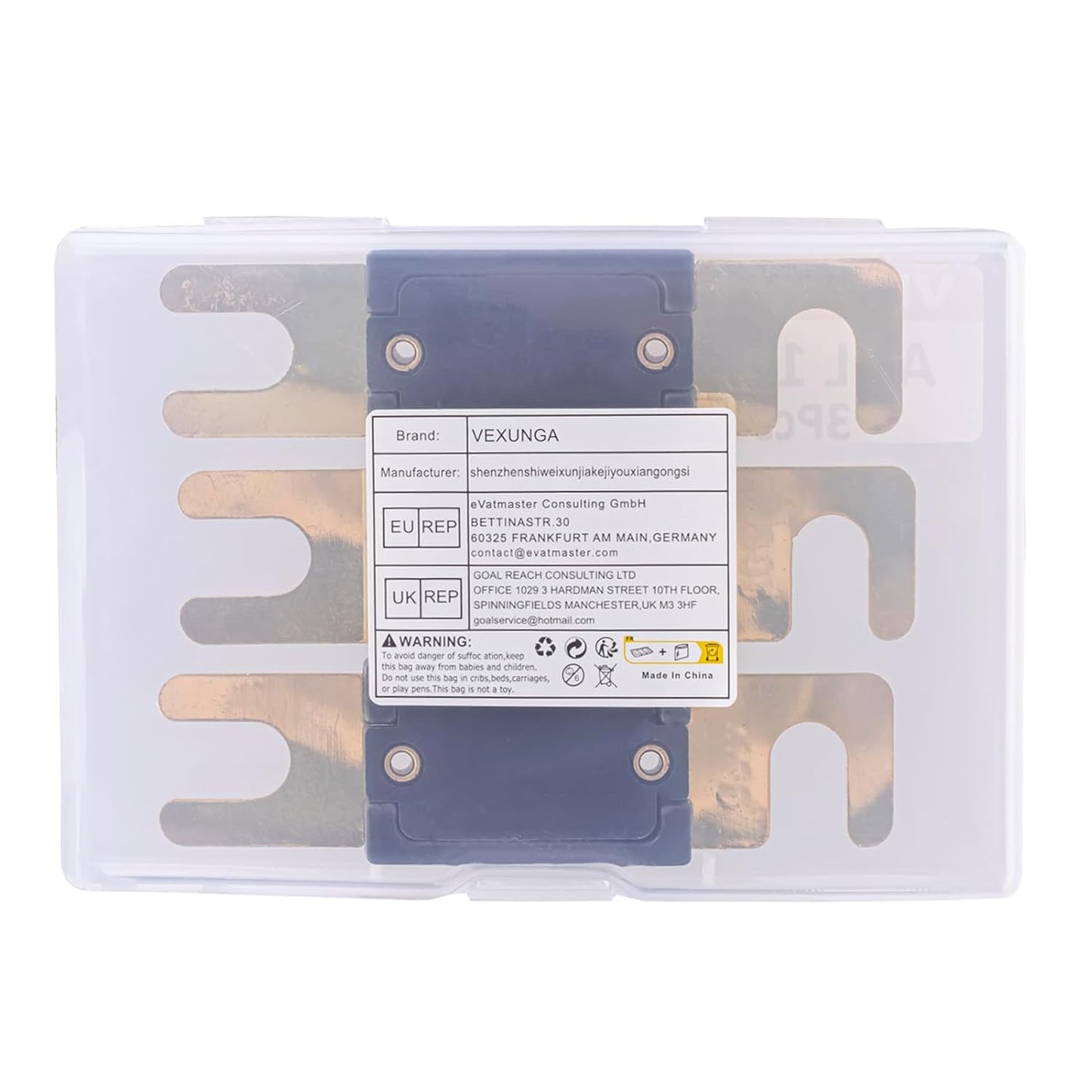 250A ANL Fuse 250 Amp Inline Blade Fuses 32V for Car Audio Inverter Automotive Stereo (Pack of 3 pcs)