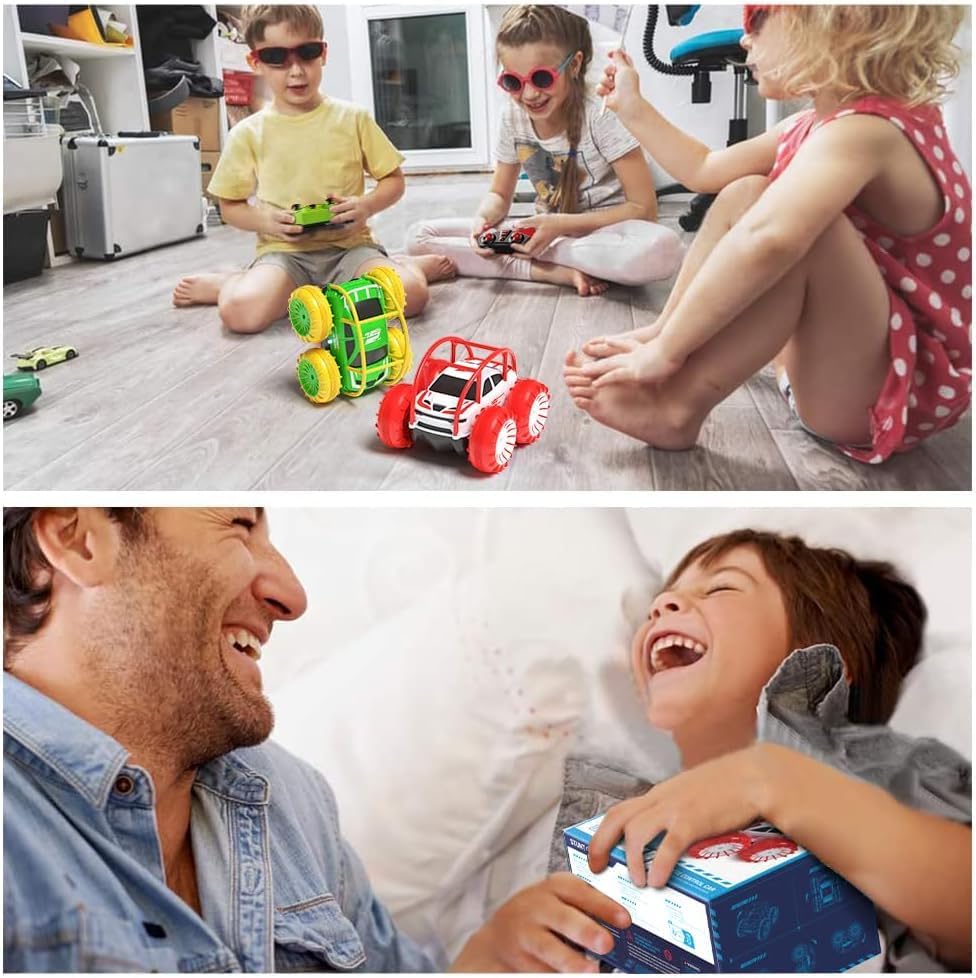 MaxTronic Amphibious Remote Control Car,Rechargeable RC Cars Toy 360° Flips Rotation Stunt Crawler 15KM/H 4WD All Terrain Outdoor Indoor Toy for Kids Boys Girls 3-12