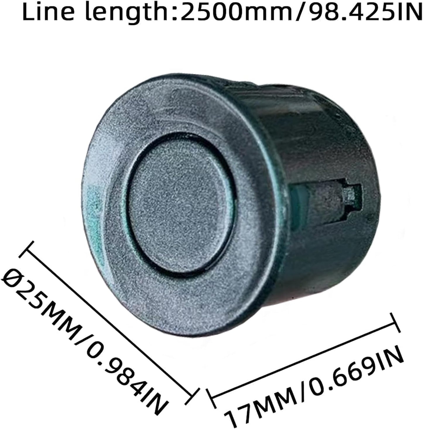 Parking Sensor Kit Backup Sensor Kit Reverse Sensor for Car 16 Color Options for Probes Adjustable Alarm Volume Professional Sensore de Reversa para Carro Safe Driving Assistant(Grey)