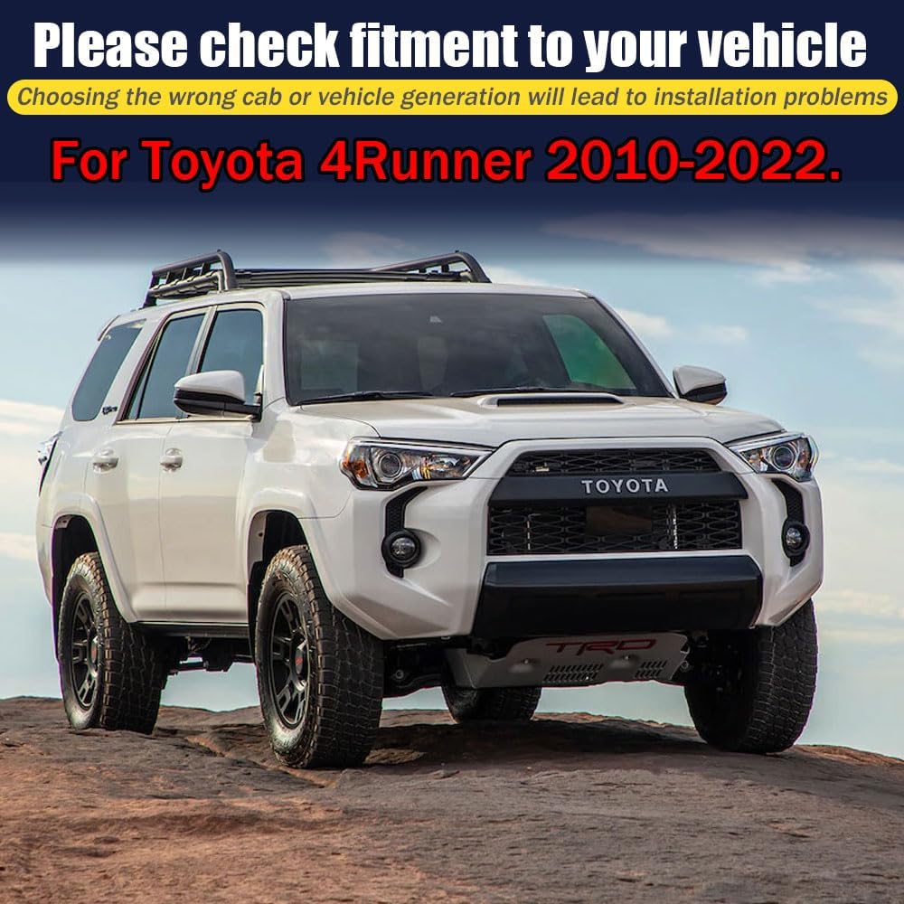 Rain Guards for 4Runner 2010-2022, Tape-on Side Window Deflectors for 4Runner, Window Visors for Toyota Cars, for Toyota Car Accessories, 4 pcs