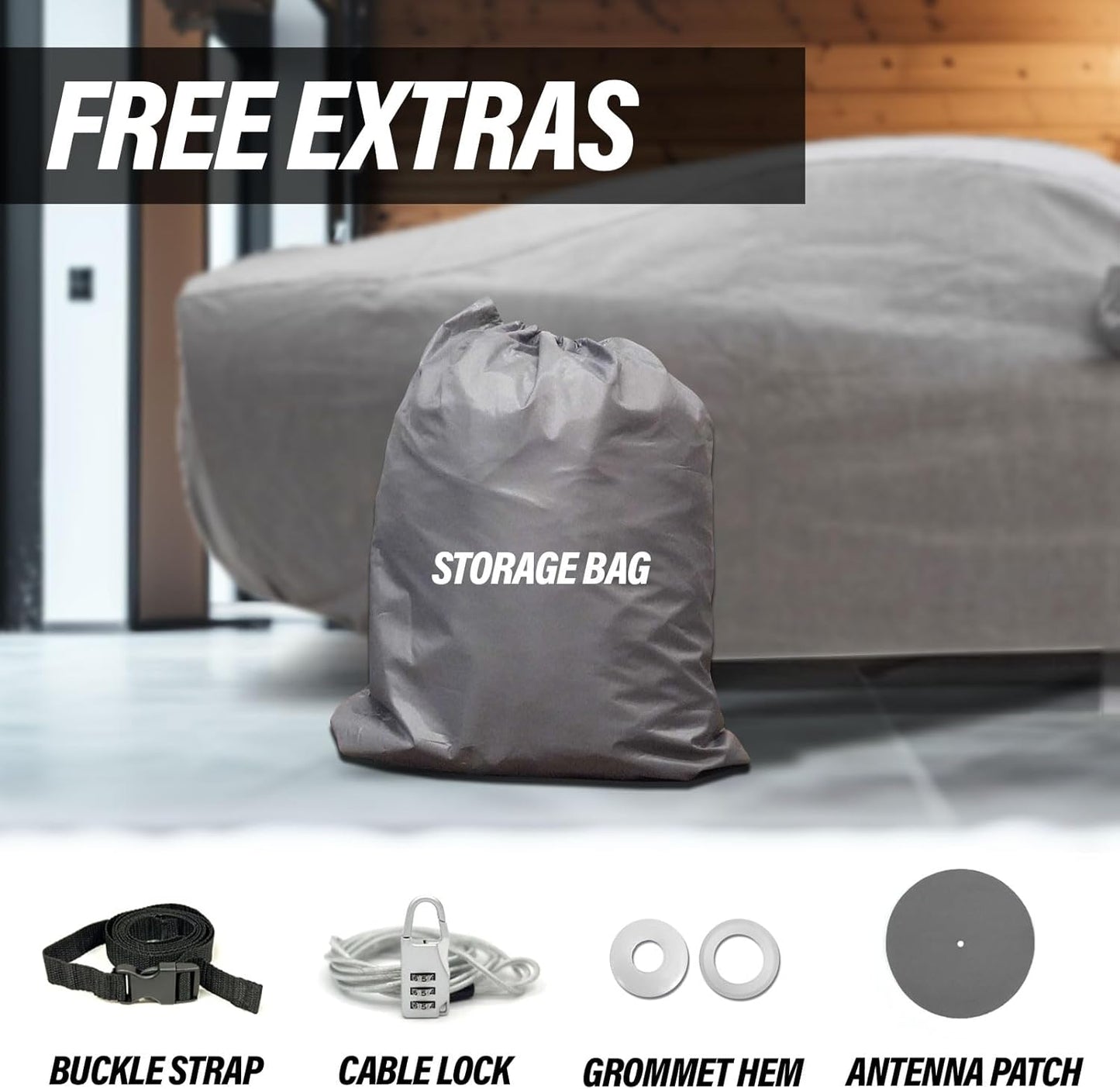 Supreme Full Car Cover - Semi Custom Fit for Captiva Sport 2012-2015 SUV 4-Door | All-Weather Protection: Waterproof, Dustproof, Windproof, UV-Resistant | Includes Accessories