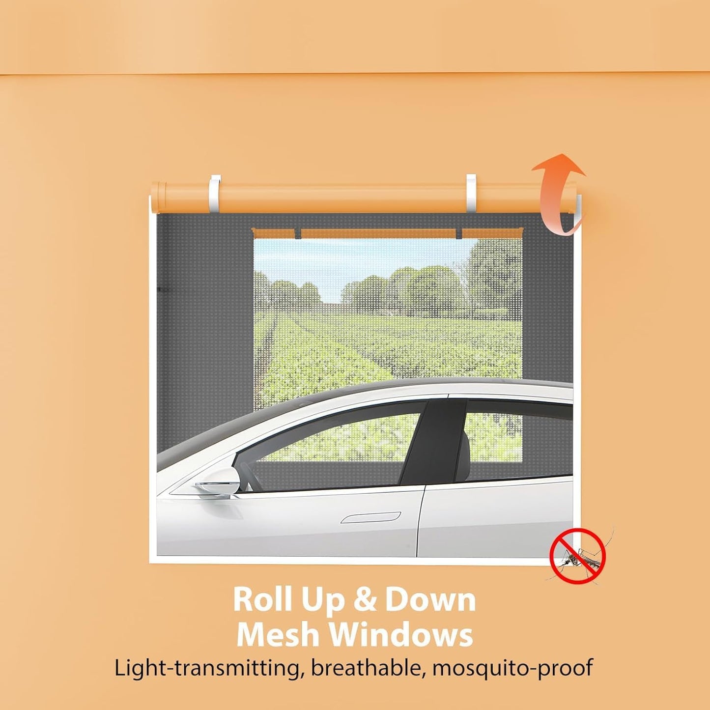 13x25FT Heavy Duty Carport, Outdoor Garage Canopy with 4 Roll-Up Doors and Mesh Windows, Large Portable Shelter Tent for Car, Truck, Boat, Party, Market