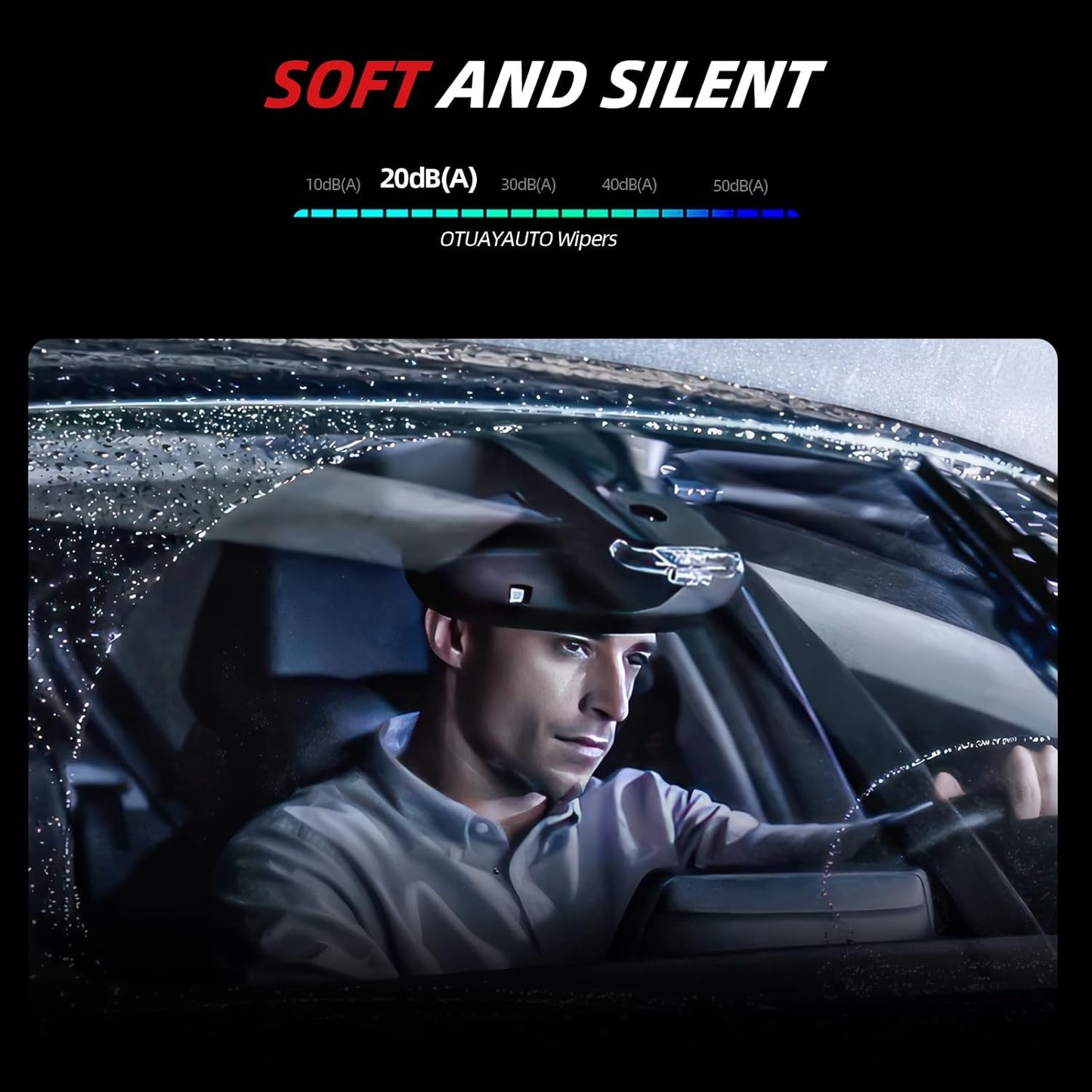 OTUAYAUTO Premium Windshield Wiper Blades - Replacement for Hyundai Kona 2018-2023 - Precision Fit, All-Weather Performance, Front and Rear Wiper Blades, J/U Hook - 26"+16"+11" (Pack of 3)