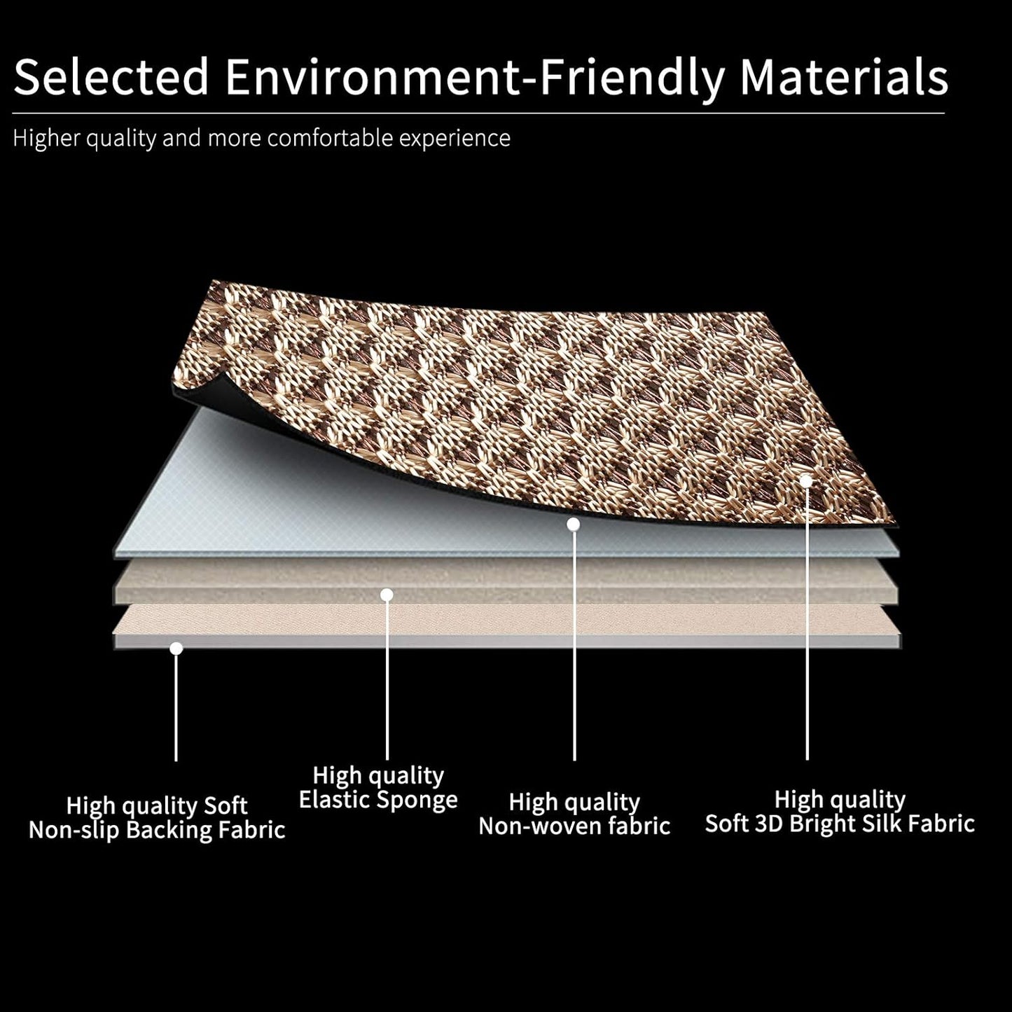 Auto Newer Breathable Universal Four Seasons Car Seat Covers, Luxury Include Front Car Seat Protector and RearCar Seat Cushion,Compatible with 95% Vehicles, Fit for Cars Truck SUV (Beige,3PCS)