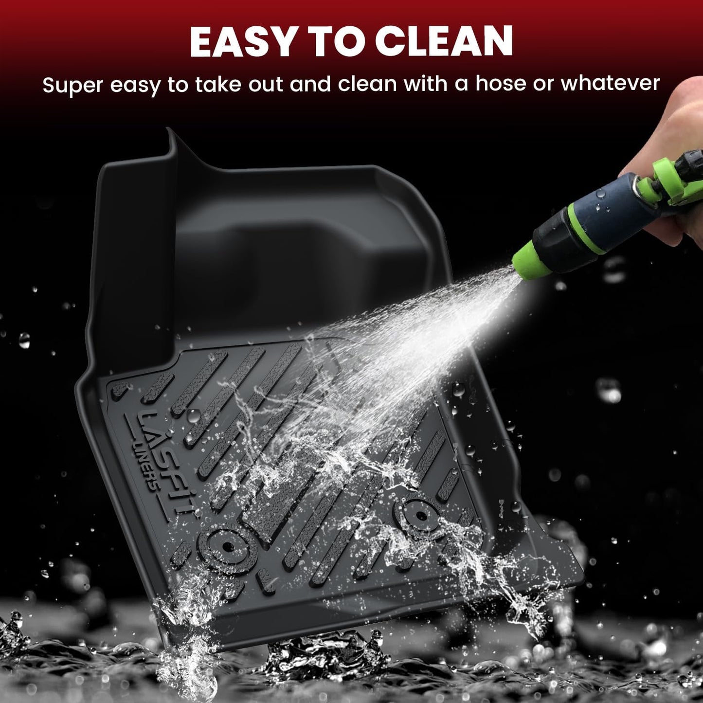 LASFIT Floor Mats & Cargo Mat for Lexus ES 2019-2025(Only Fit FWD), TPE All Weather Custom Fit 1st & 2nd Row Rubber Car Mats and Cargo Liner, Black Easy to Clean