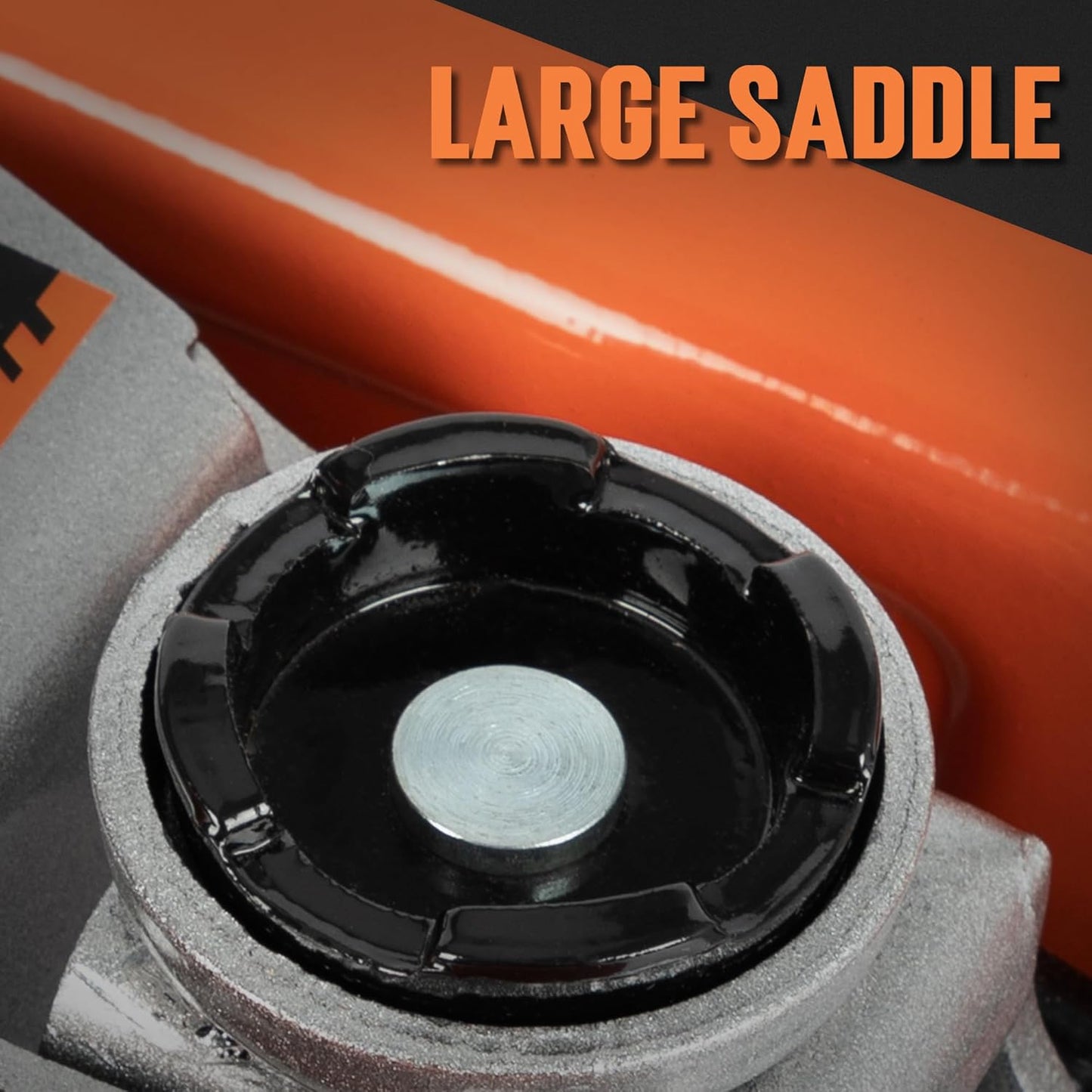 TONDA Low Profile Car Jack, 2.5 Ton (5,000 lb) Hydraulic Trolley Floor Jack for Garage, Home, Shop, Lifting Range 3.35" to 14.57", Orange