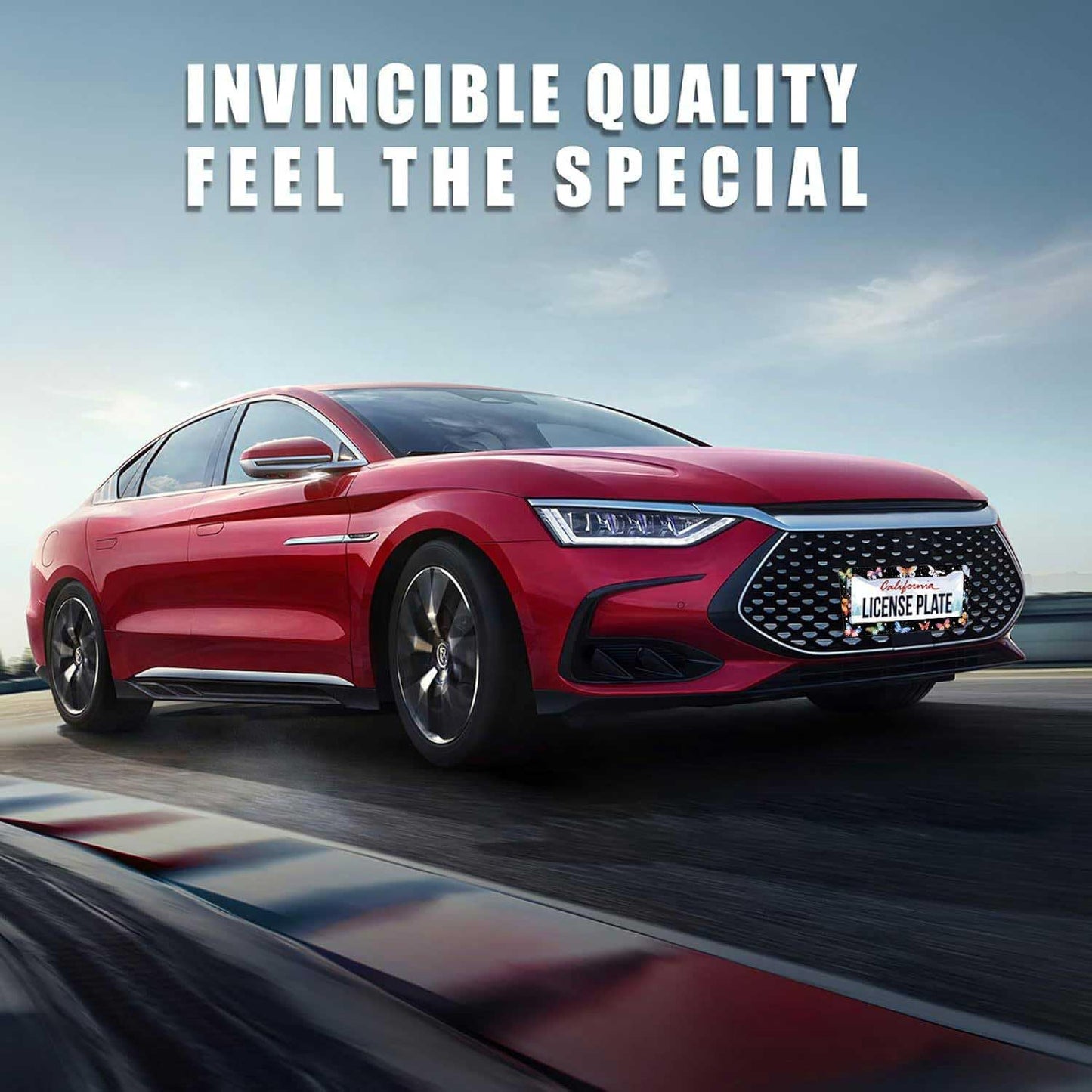 Butterfly License Plate Frame Animal Print License Plate Holder Bracket Metal License Tag Plate,1Pcs License Pate Frame Butterfly for Women Men