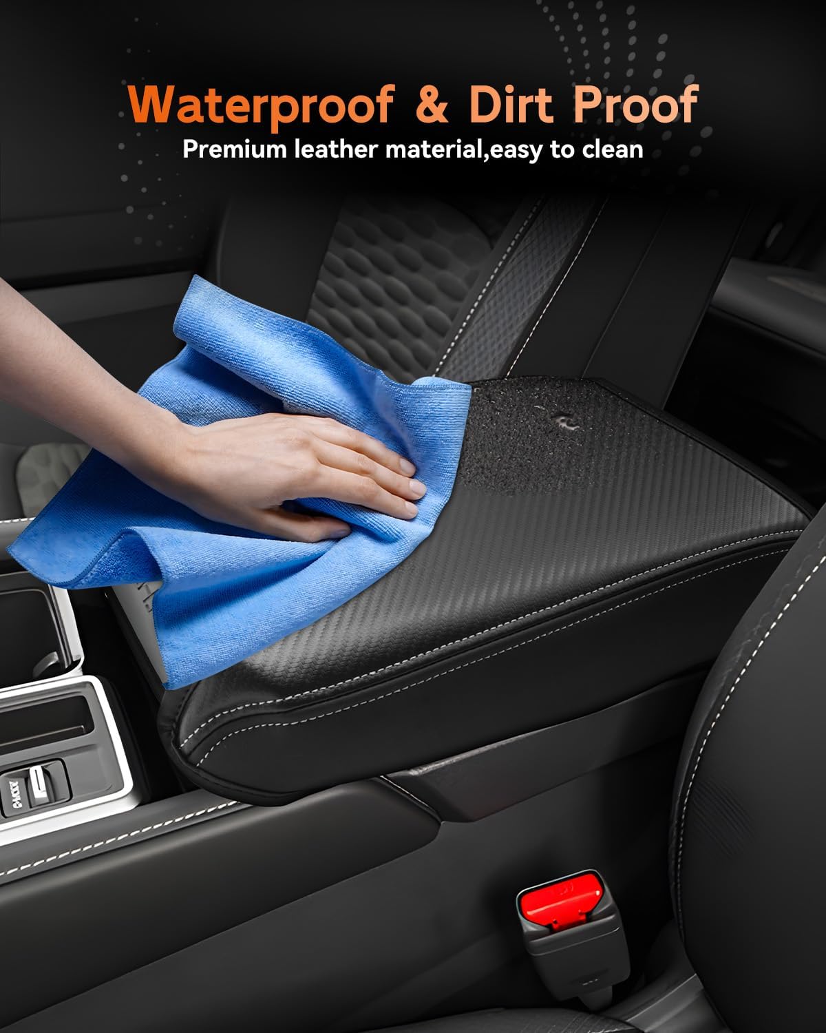 CDEFG for Nissan Pathfinder 2022-2025 Center Console Cover Armrest Box Cover for Pathfinder (S, SV, SL, Rock Creek, Platinum) 2022 2023 2024 2025 Accessories Console Arm Rest Protector