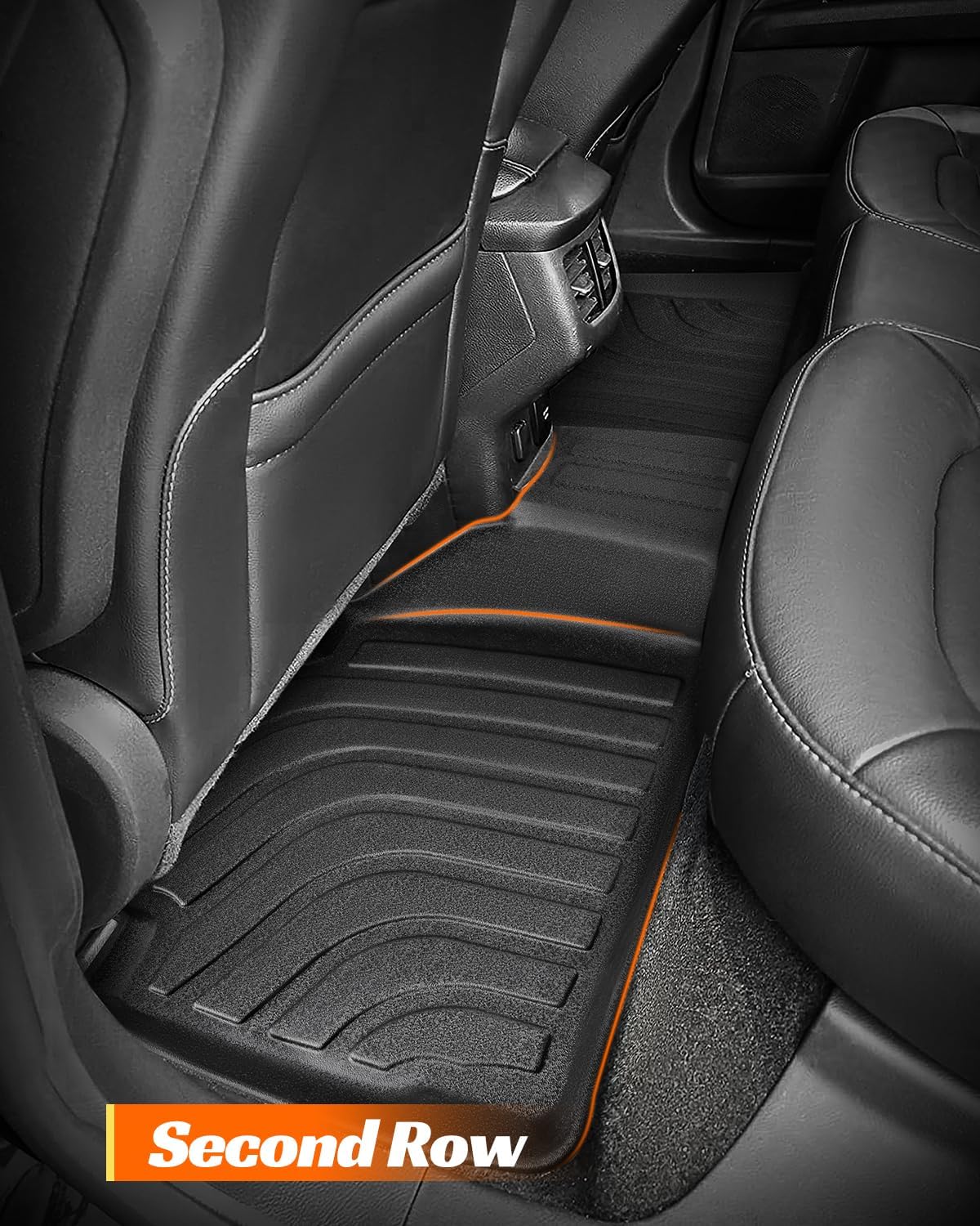 for 2016-2013 Ford Fusion Floor Mats Cargo Liner S SE Titanium Rubber Trunk Carpet All Season Weather Protection Waterproof Anti-Slip Tech Automotive 2015 2014 Car Accessories Black Not for Hybrid