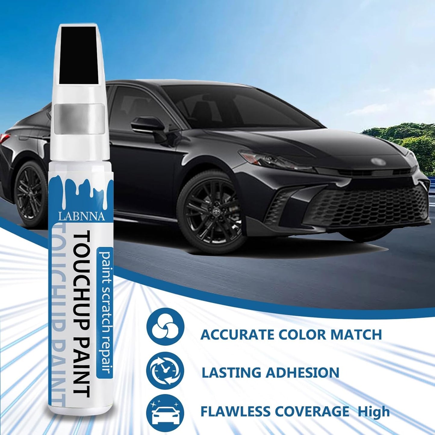 Sapphire Blue Pearl(WCH) Touch Up Paint for Subaru-Exact Match 2 in 1 touchup Paint Pen for Chips and Nicks Repair Car Paint Scratch Repair Kit