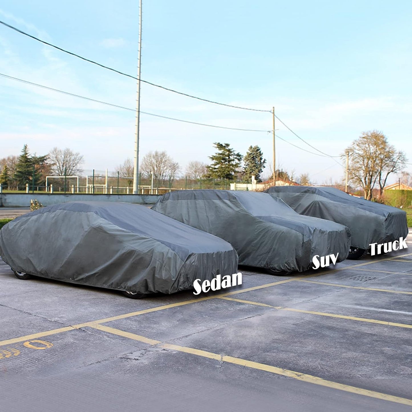 XCAR Ultra Light Waterproof Hatchback and Crossover Car Cover for Automobiles All Weather Protection, Windproof & Breathable, Fits Cars Up to 165"