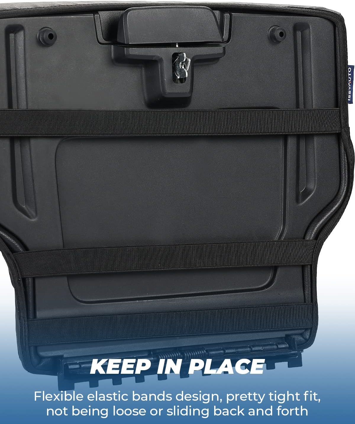 ISSYAUTO Center Console Cover Compatible with 2019-2024 Ram 1500 New Model Jump Seat Console, Armrest lid Cover Leather Arm Rest Covering for Car, Durable Middle Console Cover Armrest Box