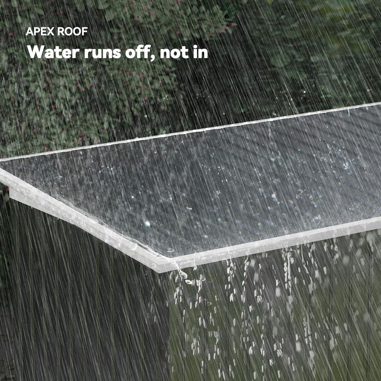 Outsunny 9' x 4' Outdoor Storage Shed, Metal Garden Tool House with Sloping Roof and Lockable Door for Backyard, Bike, Patio, Garage, Lawn, Gray