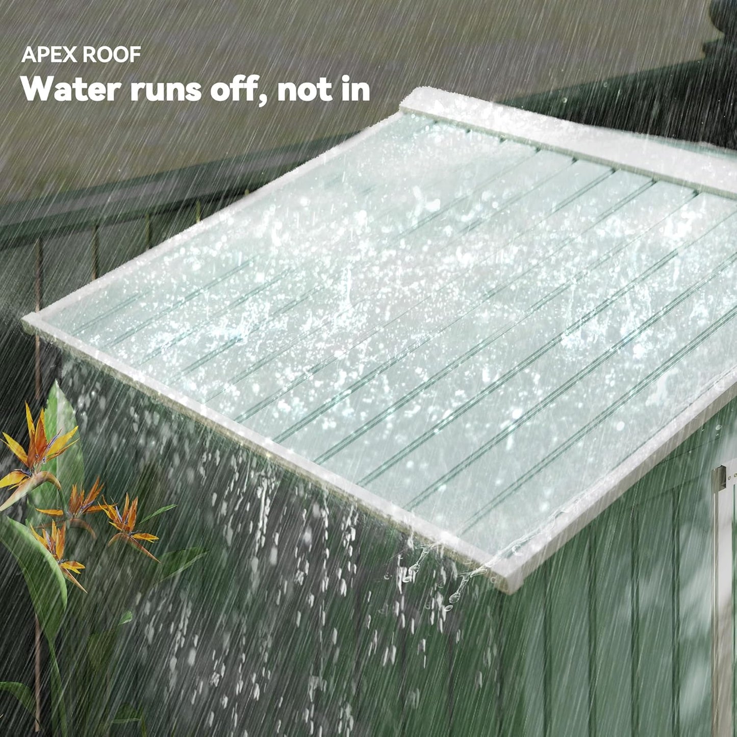 Outsunny 7' x 4' Outdoor Storage Shed, Garden Tool Metal Shed with Foundation Kit, Double Lockable Door, Air Vents and Sloping Roof, for Backyard, Patio, Lawn, Light Green