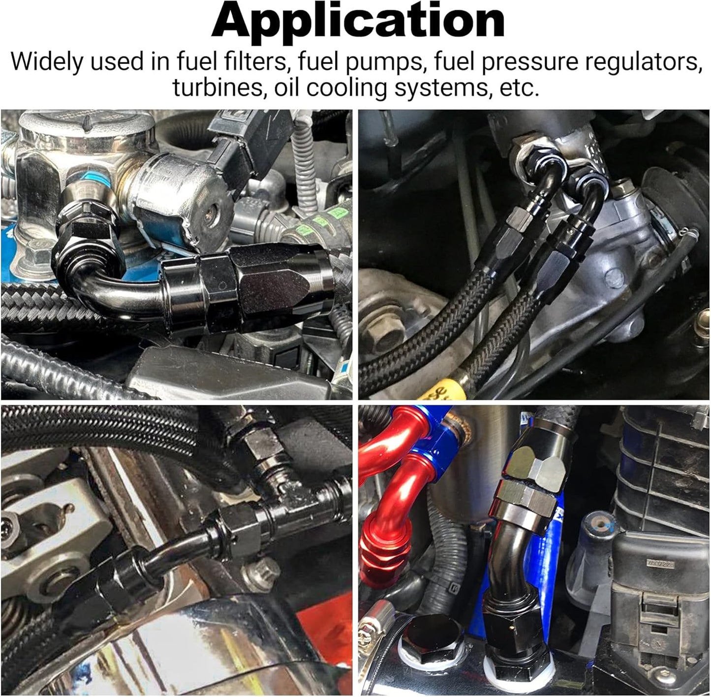 EVIL ENERGY 10AN 30 Degree One Piece Full Flow Hose End Fitting Swivel For CPE Braided Hose