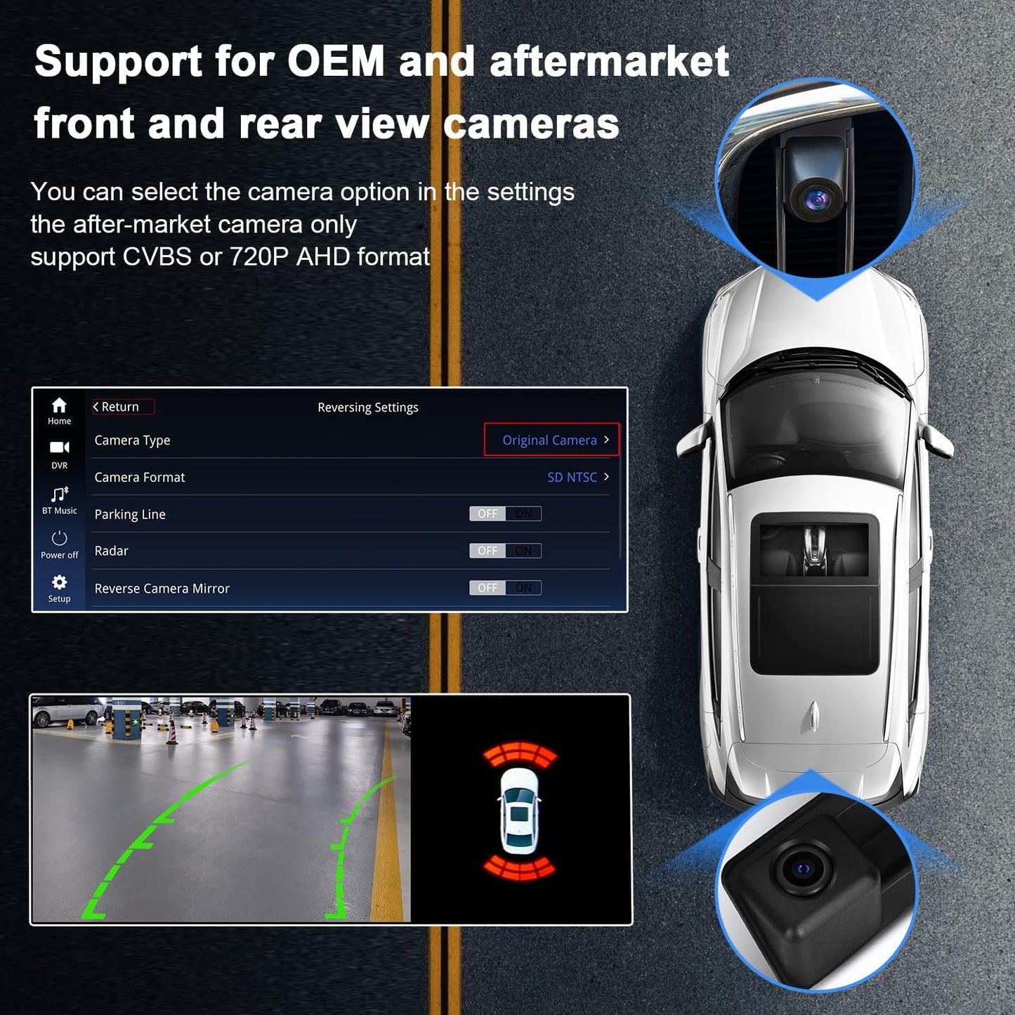 PEMP Linux Vertical Screen E70 E71 CIC Wired and Wireless CarPlay Retrofit Android Auto Mirror Link Car Screen for BMW X5 X6 (2010-2012) with a 720P AHD Reverse Camera