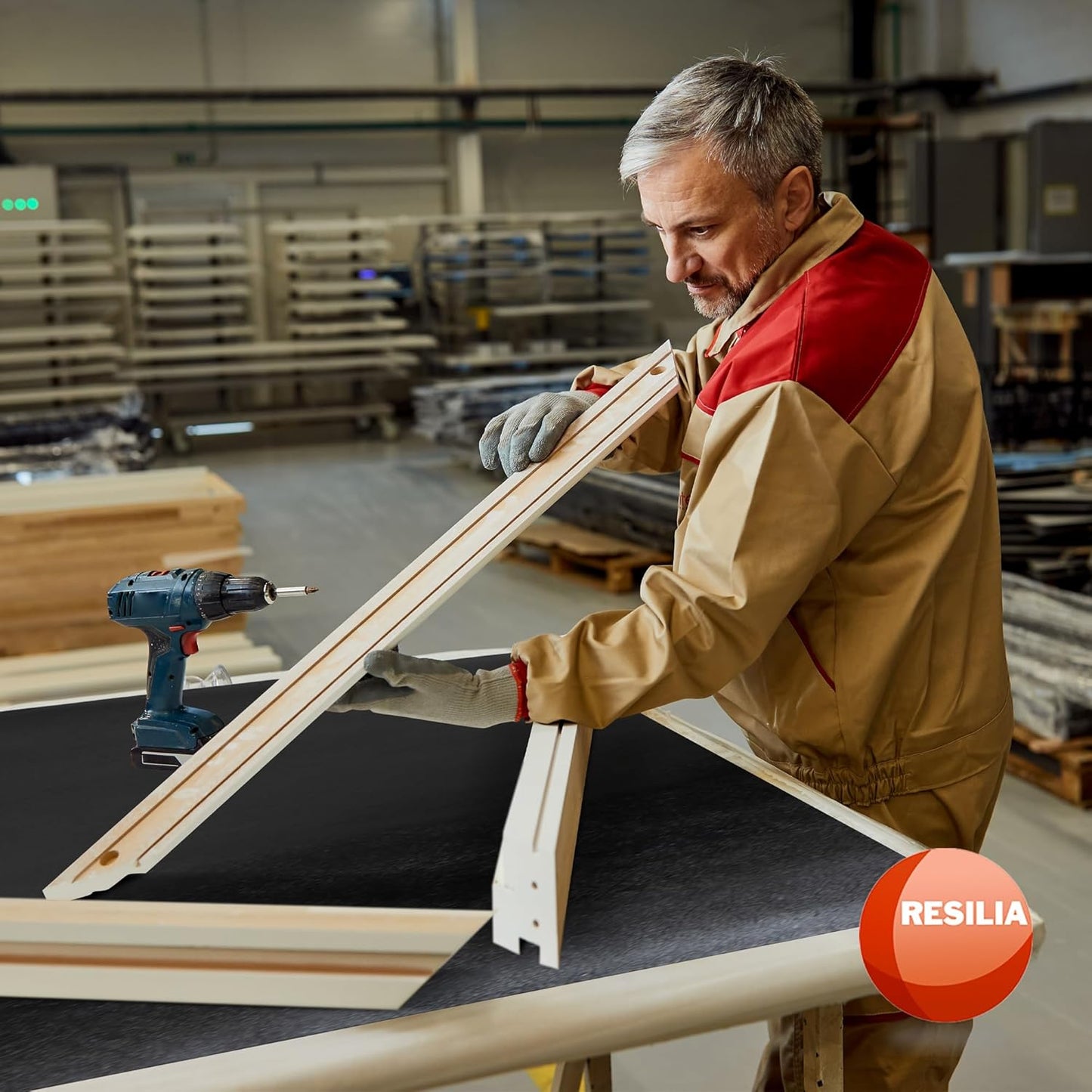 RESILIA Work Bench Mat - 23.5" X 71.5", Scratch-Resistant PVC Mats - Protect Your Workbench, Table, or Tool Station from Painting, Woodworking, Crafting, Building, & More, Black, Made in The USA