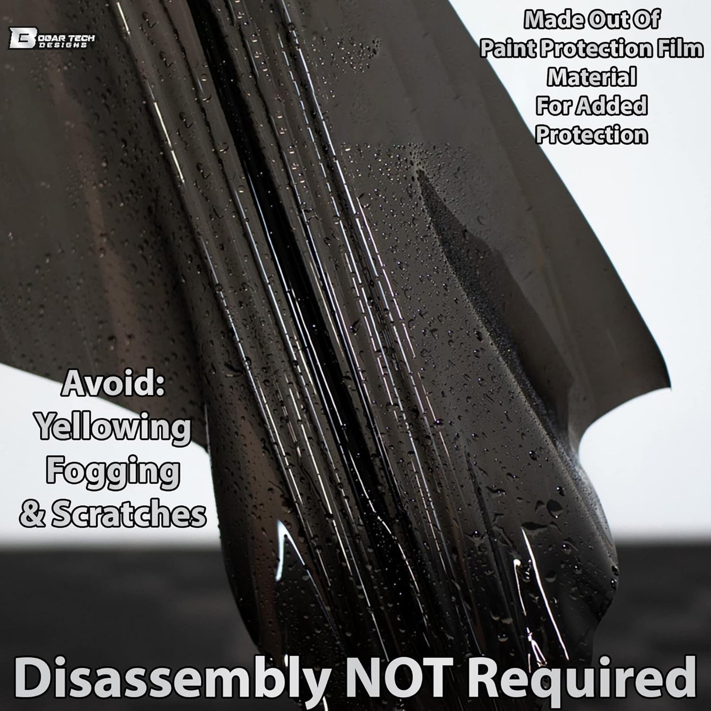 BOGAR TECH DESIGNS Full Headlight Taillight Tint Kit Compatible with Cadillac XT5 2017-2025, Dark Smoke