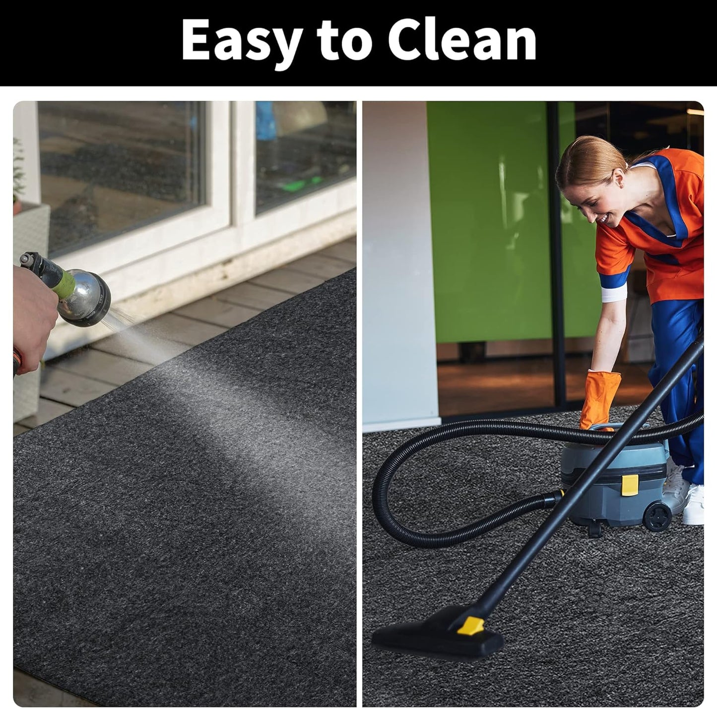 HOMBYS Extra Large Garage Floor Mats for Under Car, Dark Grey Garage Flooring Rug, Motorcycle Oil Spill Mat, Absorbent Oil Garage Parking Mat 8’10" x22', Non Slip and Waterproof Backing