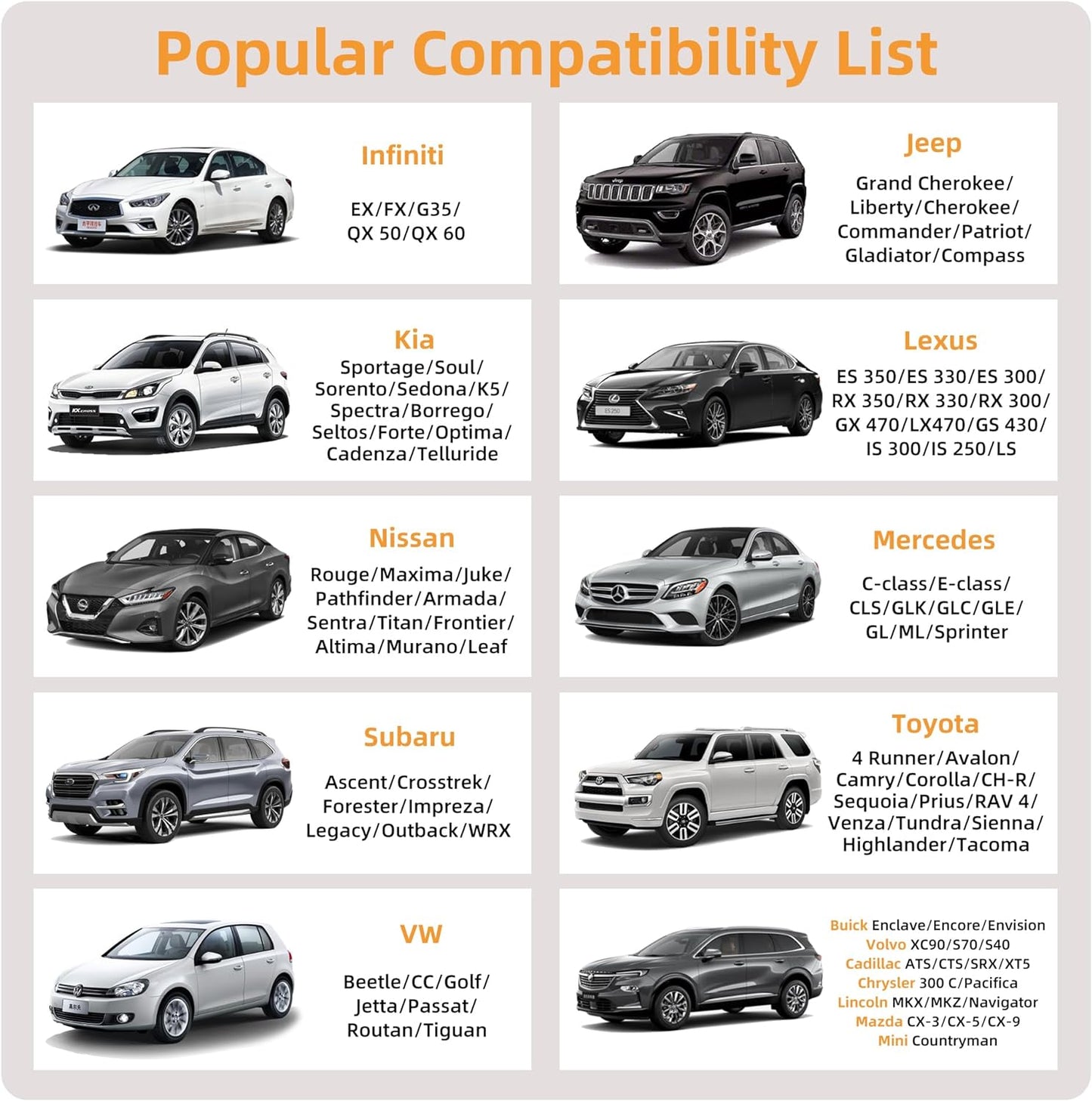 Elantrip Car Seat Cover Full Set Leather Car Seat Protector Universal fit for Most Cars SUVs and Trucks Water Proof Front and Rear Seat Protector Gray