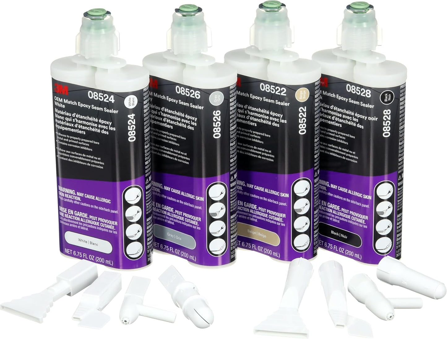 3M OEM Match Sprayable 1K Tip, 33991, 10 Nozzles, for Automotive Body Seams, Floor Pans, Wheel Arches