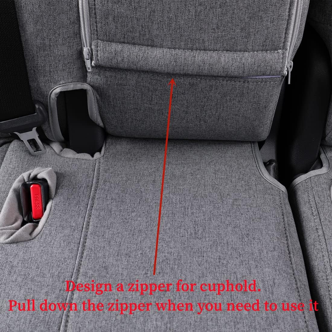 coverdream Custom Seat Covers Compatible with Select Toyota Camry Hybrid XLE,Hybrid XSE 2018 2019 2020 2021 2022 2023 Models (Gray,Full Set)