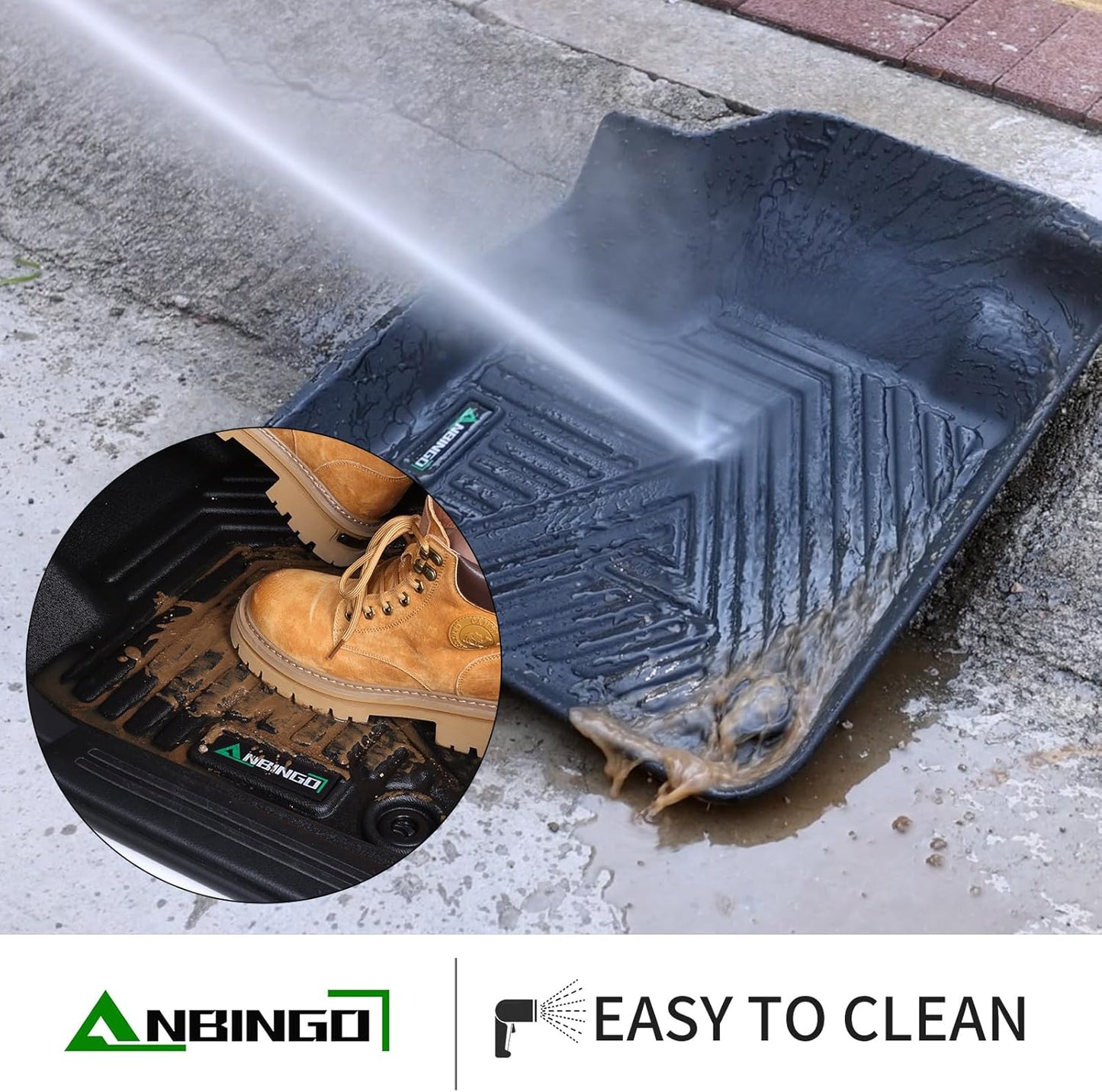 ANBINGO® Floor Mats Custom for 2019-2024 Kia Forte Waterproof Car Mats All Weather Guard Floor Liners 1st& 2nd Row Full Set, S | EX | FE | LX | LXS | GT | GT-Line