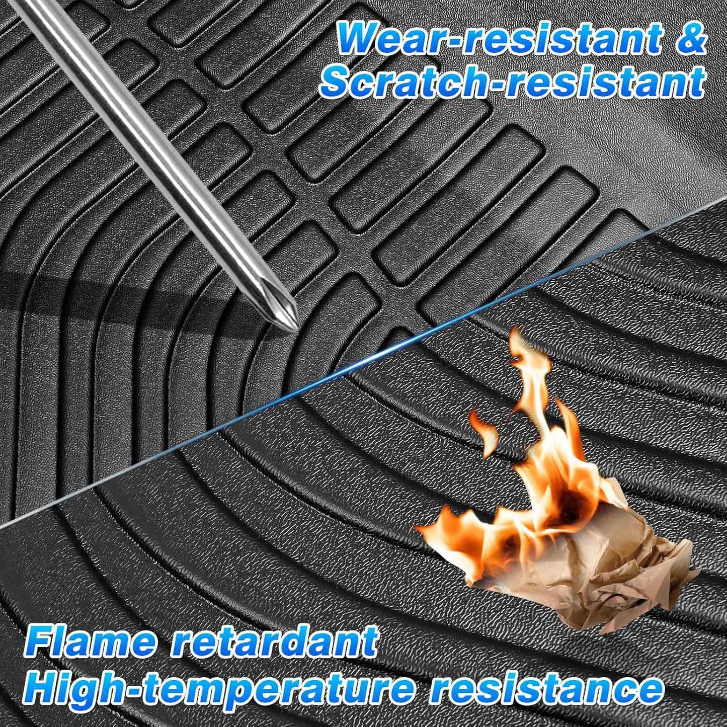 Floor Mats for Nissan Ariya 2023 2024 2025 2026, All Weather Floor Mat for Ariya Accessories TPE Car Floor Mats Heavy Duty Carpet Protection