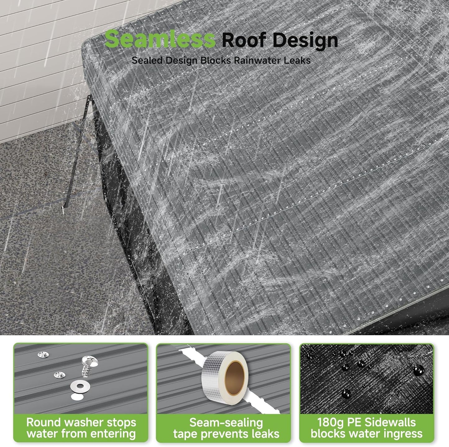 Real Relax 20x20ft Heavy Duty Metal Carport, Galvanized Steel Roof with Removable Sidewalls, 4 Support Legs, Outdoor Car Port Shelter for 2 Car Carport, Trucks and Boats