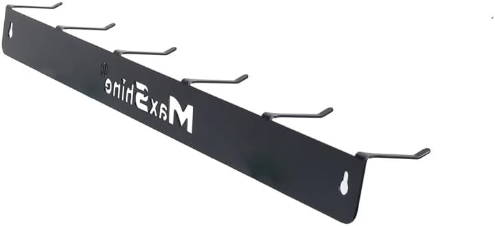 Maxshine Universal Detailing Brush Hanger - 6 Organizer Hooks, Lightweight Wall-Mounted Design for Auto Detailing Supplies, Ideal for Garage & Mobile Use (No Logo, 2, Count)