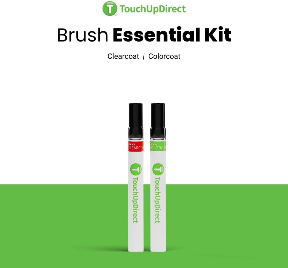 TouchUpDirect 056 White/Natural White Compatible with Toyota Exact Match Touch Up Paint Brush - Essential Kit