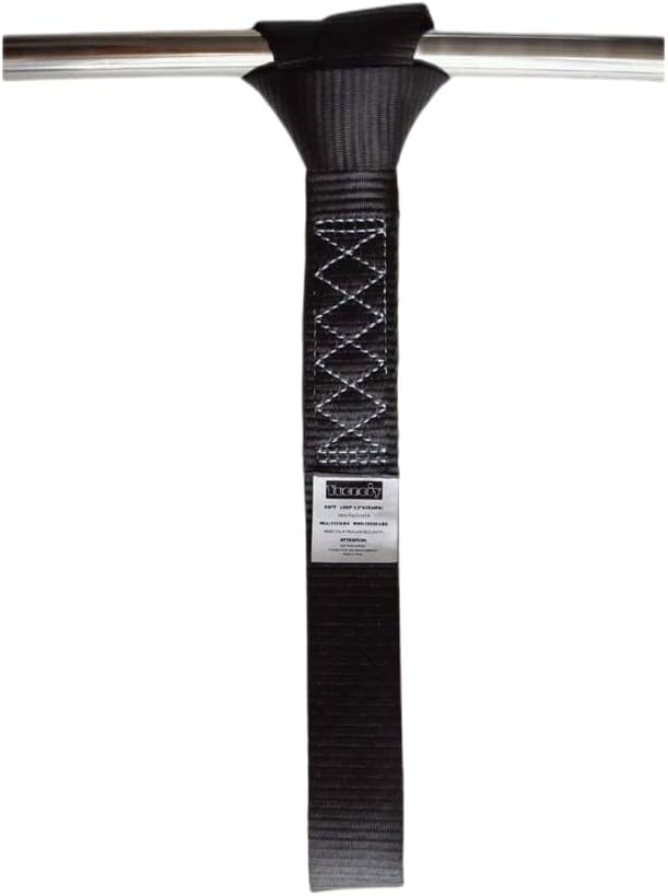 Soft Loop Tie Down Straps (4PK) Black Breaking Strength 10,000 LBS Heavy Duty 1.5 inch x 18 inch Motorcycle Soft tie Downs for UTV, ATV, Bicycle and Railer