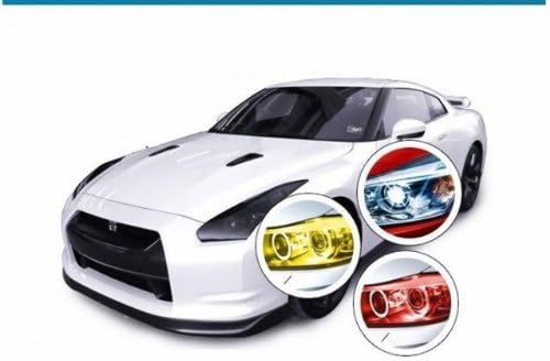 12 by 48 Inches Self Adhesive Headlight, Tail Lights, Fog Lights Tint Vinyl Film (12 X 48, Red)