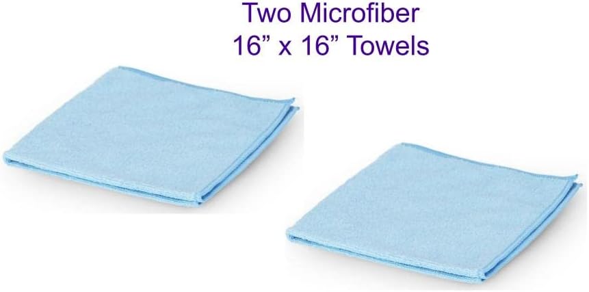 Leather CPR Microfiber Applicator Sponge & 2pcs 16in Towels - Use for Applying Conditioner and Cleaner to Car Interiors and Furniture