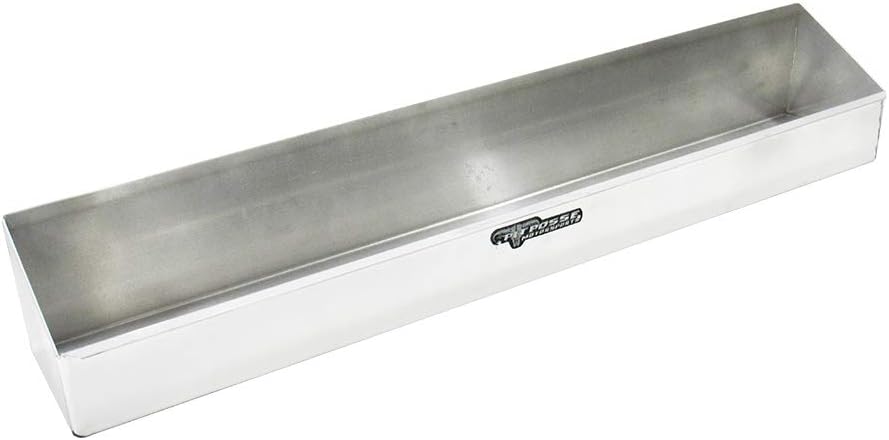 Pit Posse 443 Oil Shelf 12 Quart Bottle Holder Storage Organizer Caddy 32" - Made in USA - Enclosed Race Trailer Garage Shop Automotive Motor Engine Oil Rack Caddie Shelves (Silver)