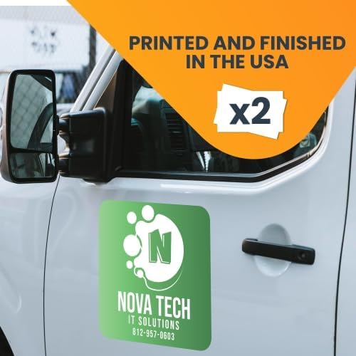 Magnet Me Up Customizable and Personalized Automotive Magnet Decals (12" Square)