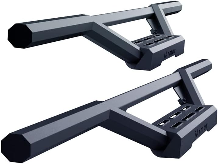 APS Drop Steps Running Boards Compatible with Jeep Wrangler 1987-2006 | 304 Stainless Steel Side Steps Nerf Bars | Anti-Slip | 500lbs Capacity | 5-Year Warranty