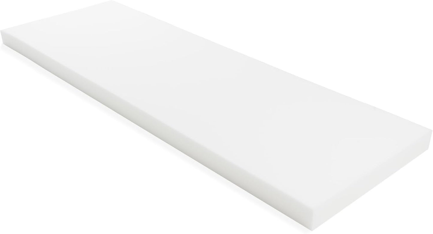 GoTo Foam 3" Height x 24" Width x 72" Length 44ILD (Firm) Upholstery Cushion Made in USA