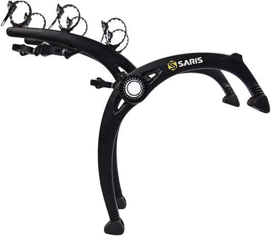 Saris Bones EX 3-Bike Trunk Rack Bicycle Carrier, Durable, Rust-Free, Anti-Sway Straps, Fits Most Vehicles, Made in USA, Arc-Based Design, 100% Recyclable Materials