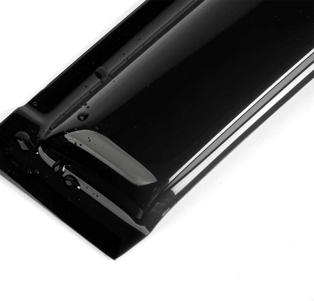 94948 Side Window Wind Deflector,4pcs Outside Mount Style Nice Sun Rain Guards Set,Dark Smoke Window Visor fit for 1995-2004 Toyota Tacoma Extended Cab