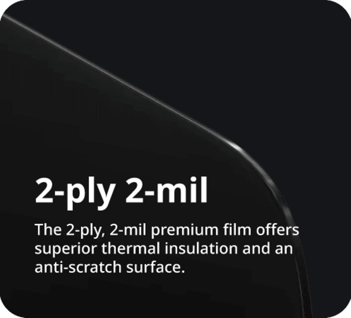 Nano Ceramic Window Tint Film for Cars - 2 Ply Scratch Resistant with Heat Control and UV/IR Rejection (20% VLT, 60inx100ft), OWFCR-10006