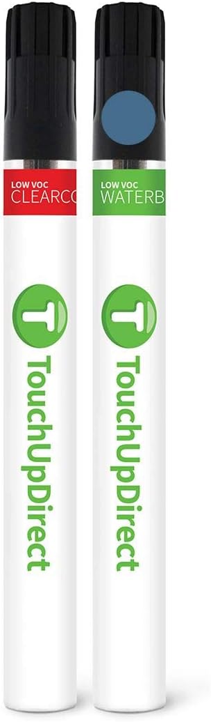 TouchUpDirect 8T0 Blazing Blue Metallic Compatible with Toyota Exact Match Touch Up Paint Brush - Essential Kit