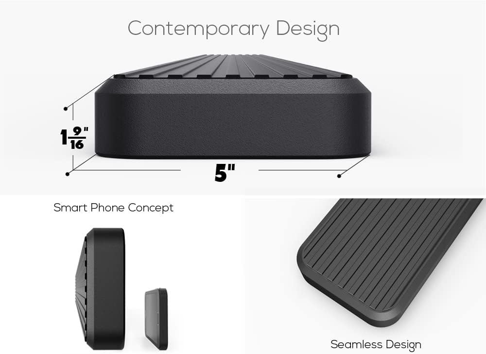 APS (Black 5 inches) 304 Stainless Steel Running Boards Nerf Bars Side Steps Compatible with Ford F150 2015-2025 Regular Cab & F-250 F-350 Super Duty 2017-2025