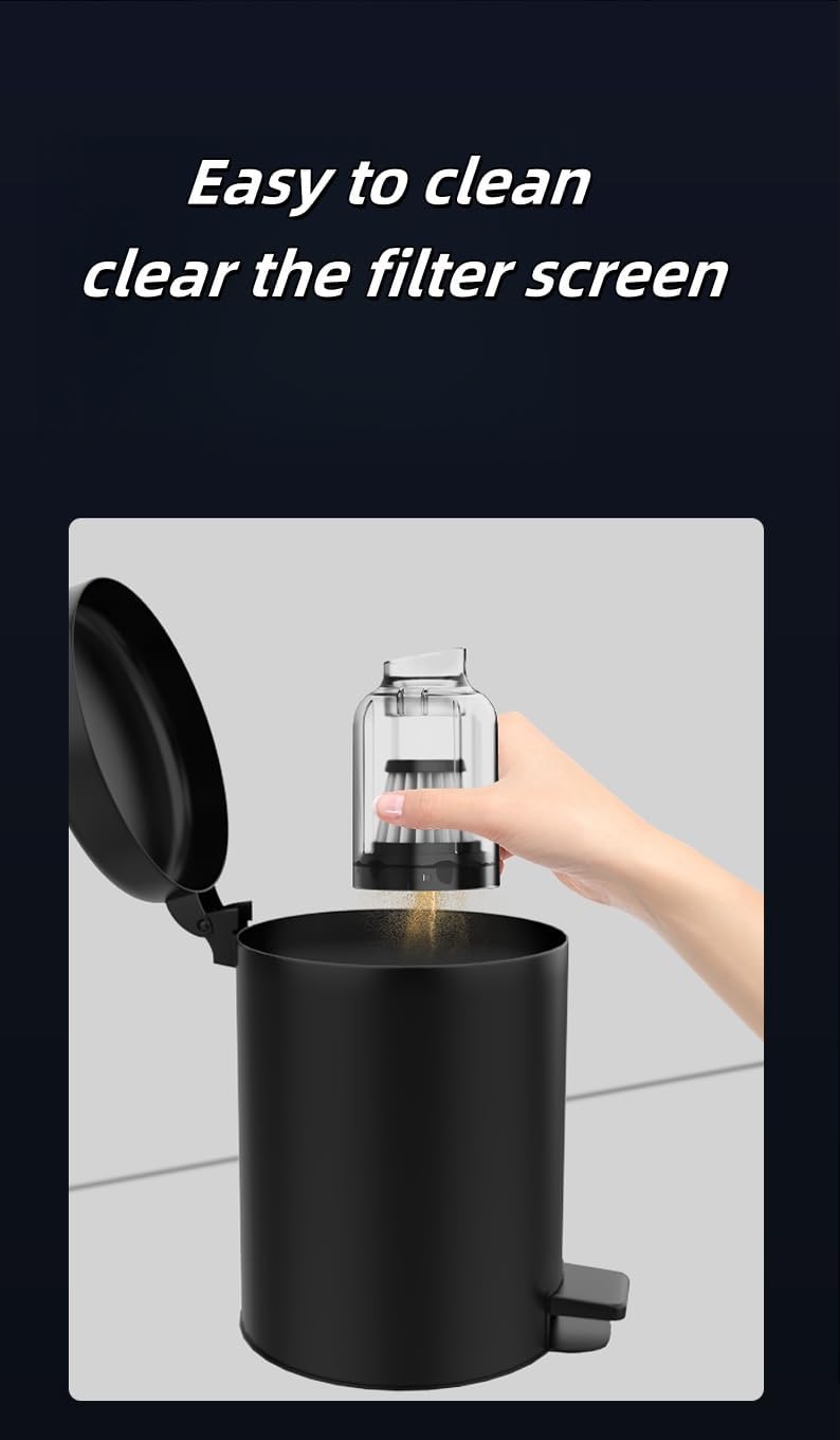 Car Vacuum Cleaner, Handheld Vacuum, Suction/Blowing/Filling 4-in-1, 4000PA/6000PA/12000PA, Large Capacity, Portable Rechargeable (12000PA)