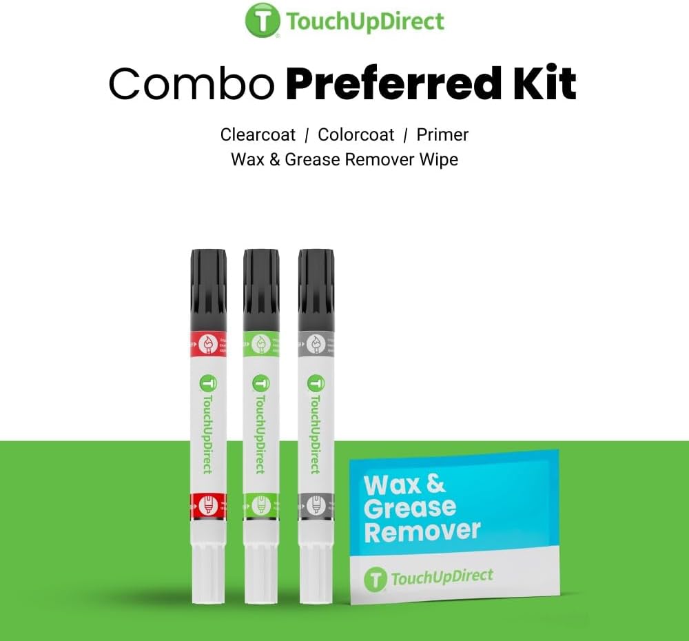 TouchUpDirect 070 Blizzard Pearl Tricoat Compatible with Toyota Exact Match Touch Up Paint Combo - Preferred Kit